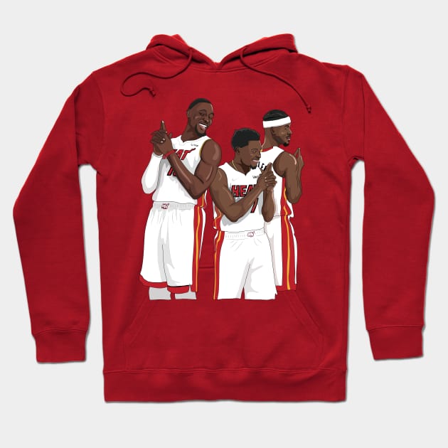 Bam Adebayo x Kyle Lowry x Jimmy Butler Hoodie by xavierjfong